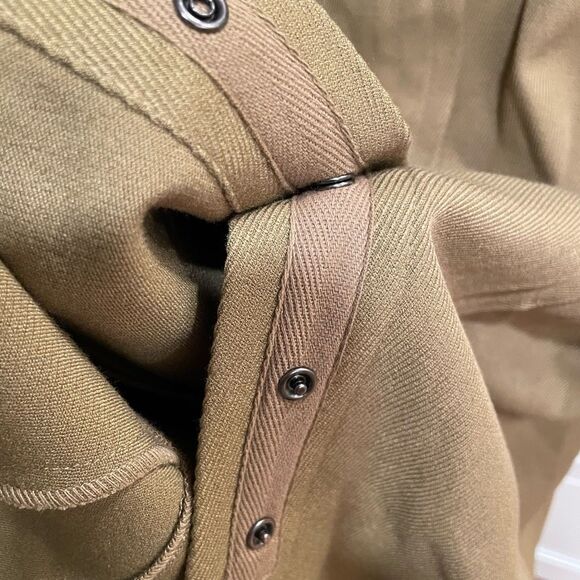 Habitat Womens Hidden Placket Jacket S Khaki Lagom Capsule Stretch Travel - Picture 3 of 6